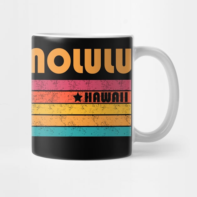 Honolulu Hawaii Vintage Distressed Souvenir by NickDezArts